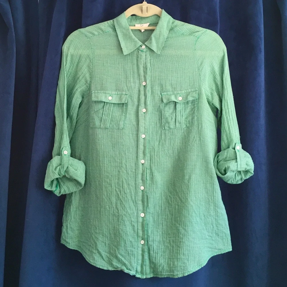 Joie | Mini Houndstooth Button-Down - Picture 2 of 8